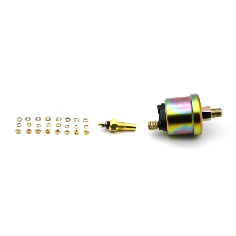 3 in 1 Triple Gauge Kit 52mm Oil Temp Oil Pressure Volt with Temp&Pressure Sensor for Racing Car Automotive