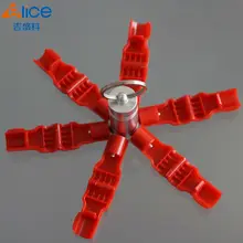 100 шт. Розничная loss prevention Красный 6 мм дисплей безопасности eas stoplock/EAS Крюк Стоп Блокировка+ 1 шт. detachers