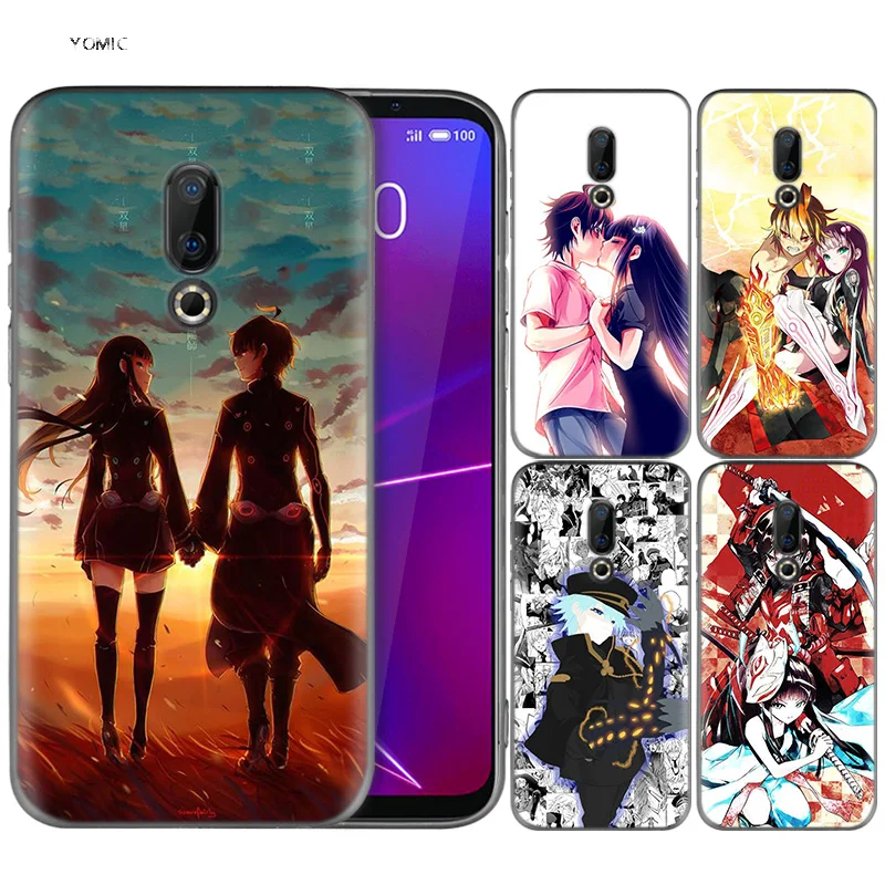 

Silicone Case for Meizu 16 16th M6T Black Dark Coque Shell Cell Phone Tpu Cover Dull Polish Sousei no onmyouji