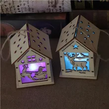 Baby lead wooden Christmas lightning toy family Montessori toy children Christmas poison sparkles in dark Christmas decorations