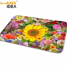 HUGSIDEA цветы прямоугольные коврики коврик в гостиную Мультяшные ковры Прихожая дверь пол коврик для спальни ковер кухня детская комната