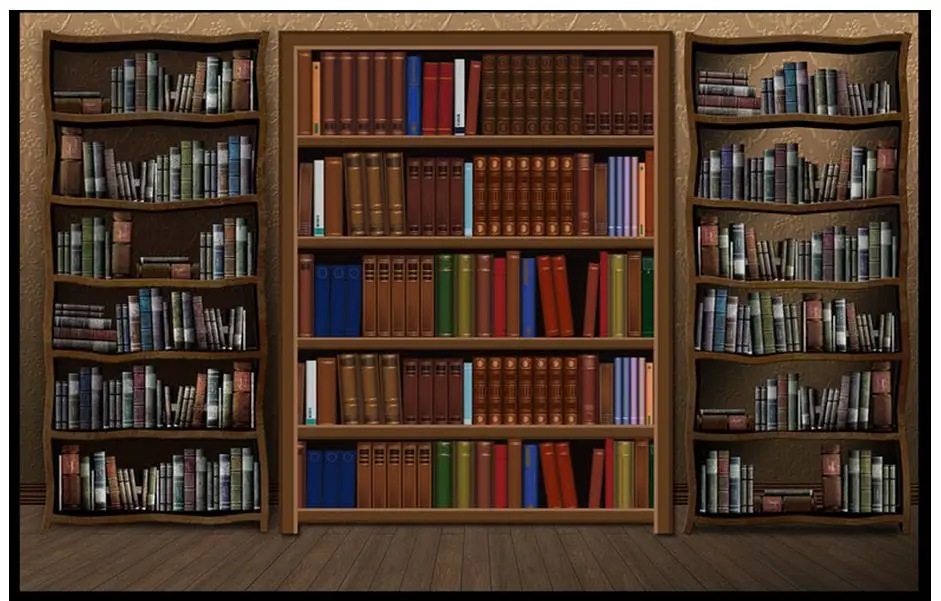 

3d wallpaper 3d murals wallpaper for walls 3 d bookcase mural Nostalgic retro setting wall bookcase study books wall home decor