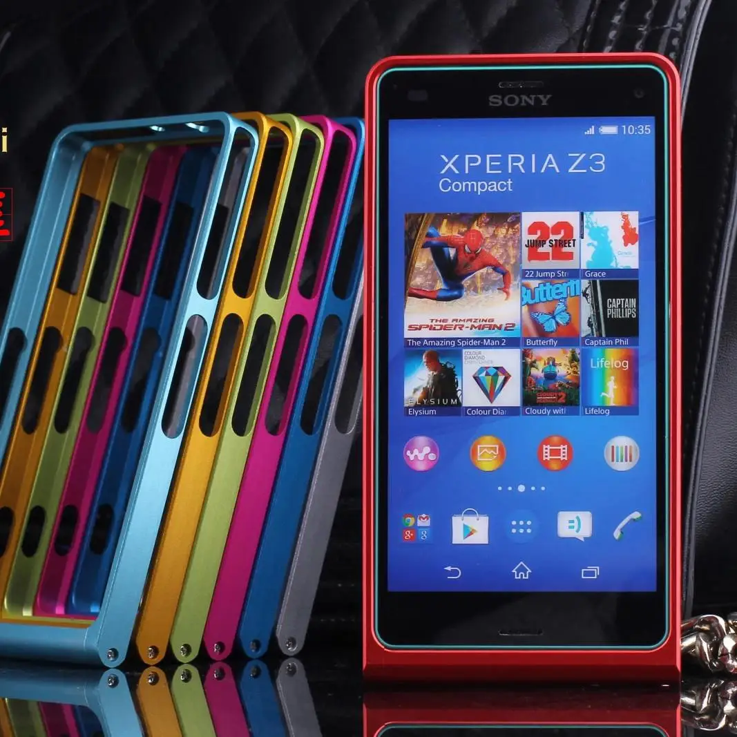 TX Luxury Z3 mini capa fundas бампер из сплава для Sony Xperia z3 compact M55w алюминиевый + отвертка 2