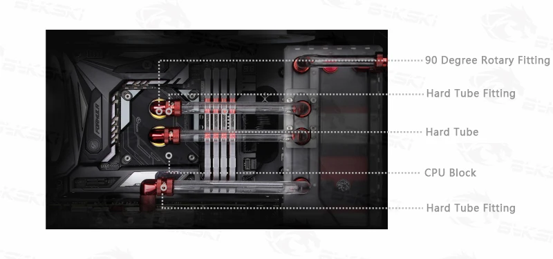 BYKSKI G1/4 ''отпустите воздушную пробку Латунь Автоматический+ ручной выпускной клапан воздушный клапан Герметичный замок для системы водяного охлаждения