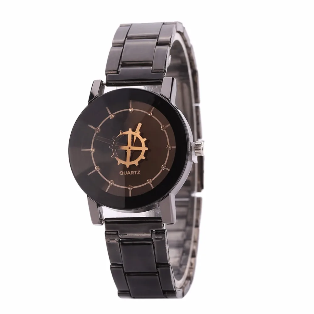 

New Brand Quartz Wrist Watch Stainess Steel Luxury Lovers Watches Fashion Women Men Black Couples Wristwatches relogio