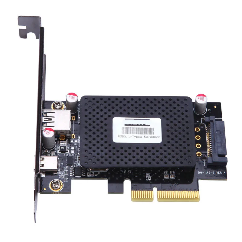 Настольный адаптер PCI e 4x с 10 портами USB 3 1 Type C + для быстрой смены карты PCIe на