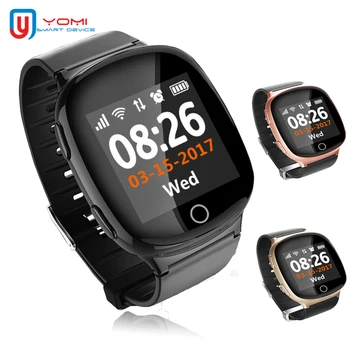 

Smart Watch D100 Android IOS GPS WIFI Locator Heart Rate Monitor SOS Call Anti-Lost Alarm Smart Wristwatch For Elder Parents