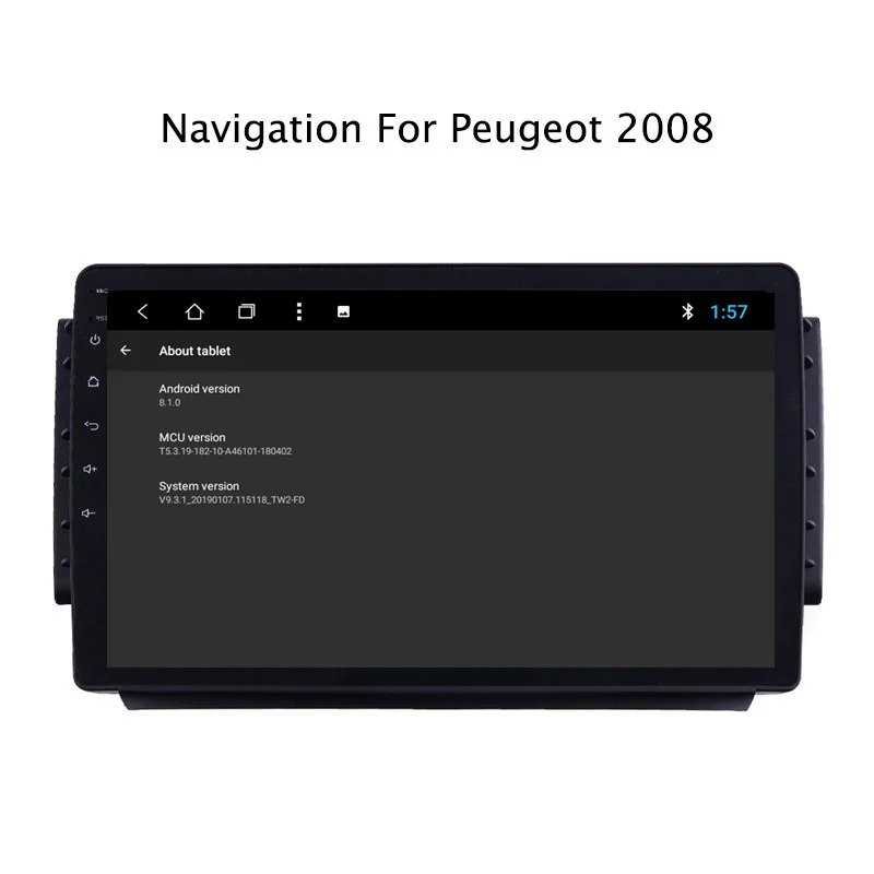 Top NAVITOPIA 9inch 2G RAM 32G ROM Android 8.1 Car DVD Multimedia GPS Navigation for Peugeot 2008 5