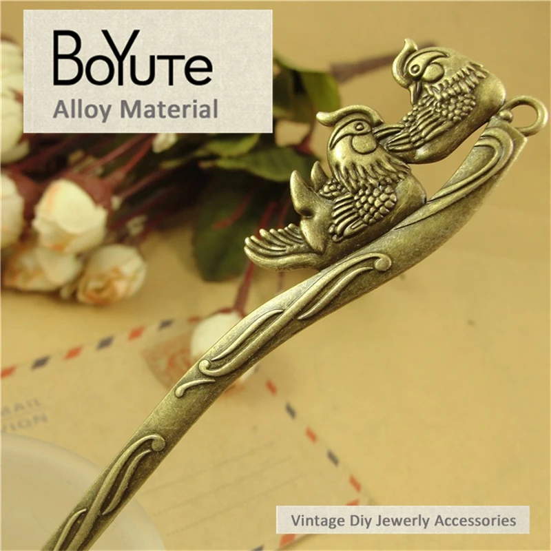 BoYuTe(10 шт./лот) 150*27 мм винтажные аксессуары части сплава двойного использования подвески-палочки Материал для ювелирных изделий