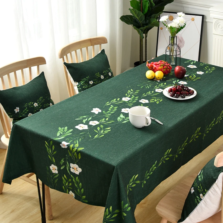 

American country style Tablecloth Linen and Velvet 2 styles Wedding Birthday Party Table Cover Rectangle Desk Cloth home decor