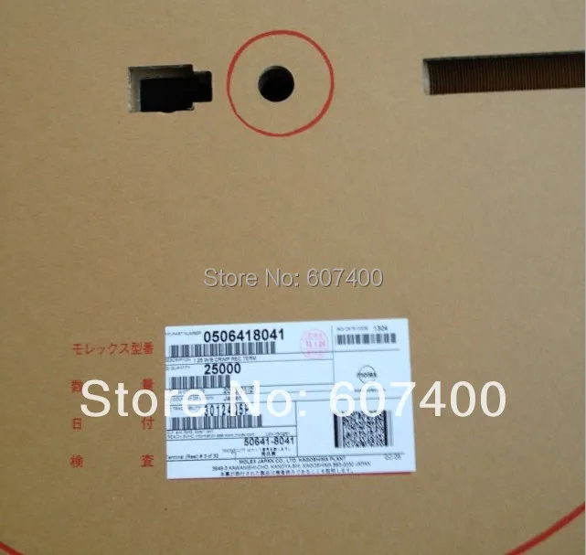 0506418041 CONN TERM FEMALE 28-30AWG GOLD 50641-8041 MOLEX Соединители Клеммы корпуса новые и оригинальные детали 506418041