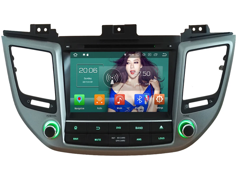 Excellent KLYDE 8" 4G Octa Core Android 8.0 7.1 4GB RAM 32GB ROM Car DVD Player Radio GPS Navigation For Hyundai Tucson IX35 2015-2018 0