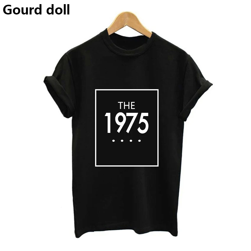 

THE 1975 Digital Print Summer Women t shirt Cotton Letter Short Sleeve O neck Harajuku black kawaii women t-shirts Female tumblr