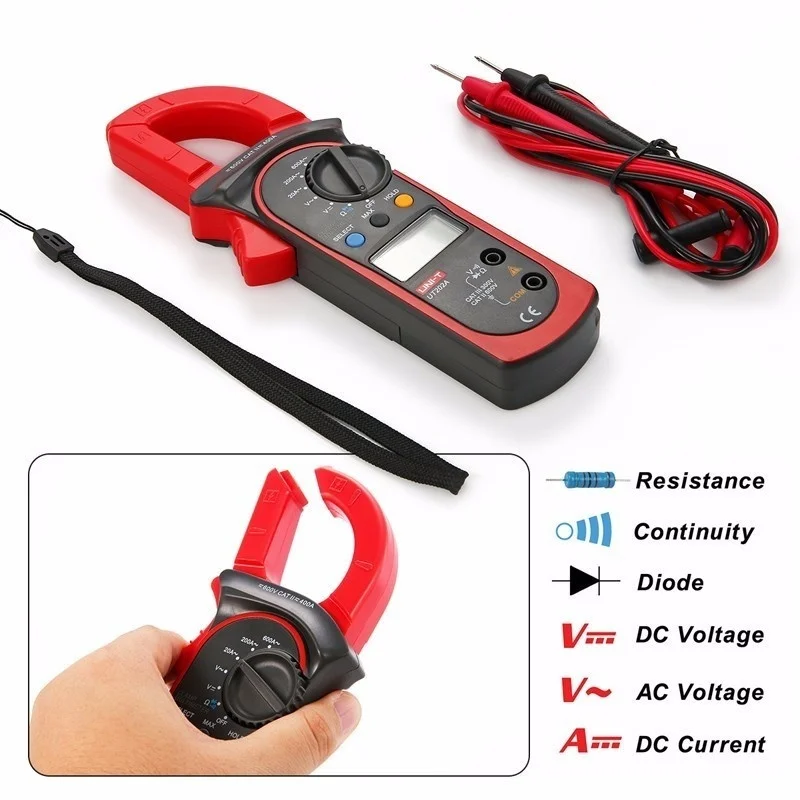 

600A DC AC Voltage Digital Clamp Pattern Multi-meter LCD screen Home Tool