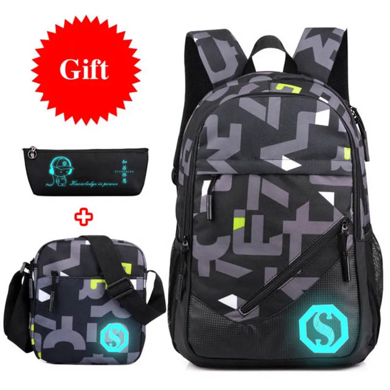 Najtaniej Gorący plecak oxford 3 sztuk zestaw chłopcy liceum plecaki tornister dla nastolatków chłopiec uczeń torba na książki dziewczyny tornistry szkolne