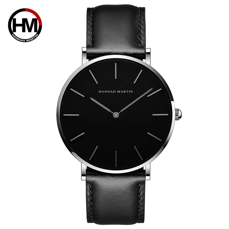 Offerte Del Quarzo Del giappone Movt Uomo Nero pieno Sottile Semplice Unisex Orologio Da Polso di Marca di Modo di Sport Casual Impermeabile Orologi relogio masculino