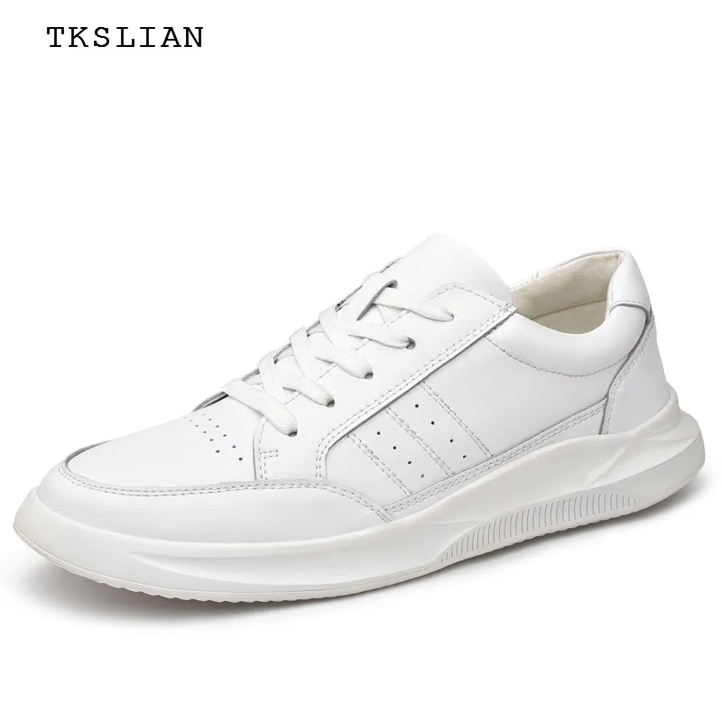 

High quality casual shoes men leather black white shoes male fashion mans footwear breathable rubber sole non-slip comfortable