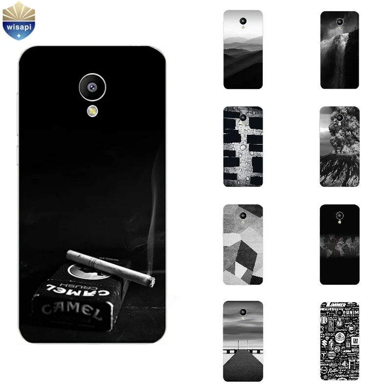 

Phone Case For MEILAN E M2 M3 Mini Shell Meizu M1 M2 M3 Note Back Cover MX4 Pro 5 6 MX5 MX6 Metal Soft TPU Gray Background