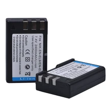 PowerTrust – batterie d'appareil photo AKKU, 2400mAh, 2 pièces, pour Nikon D40 D60 D40X D5000 D3000