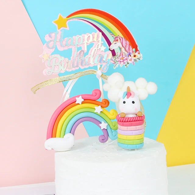 Rainbow Unicorn Cake Topper | Unilovers
