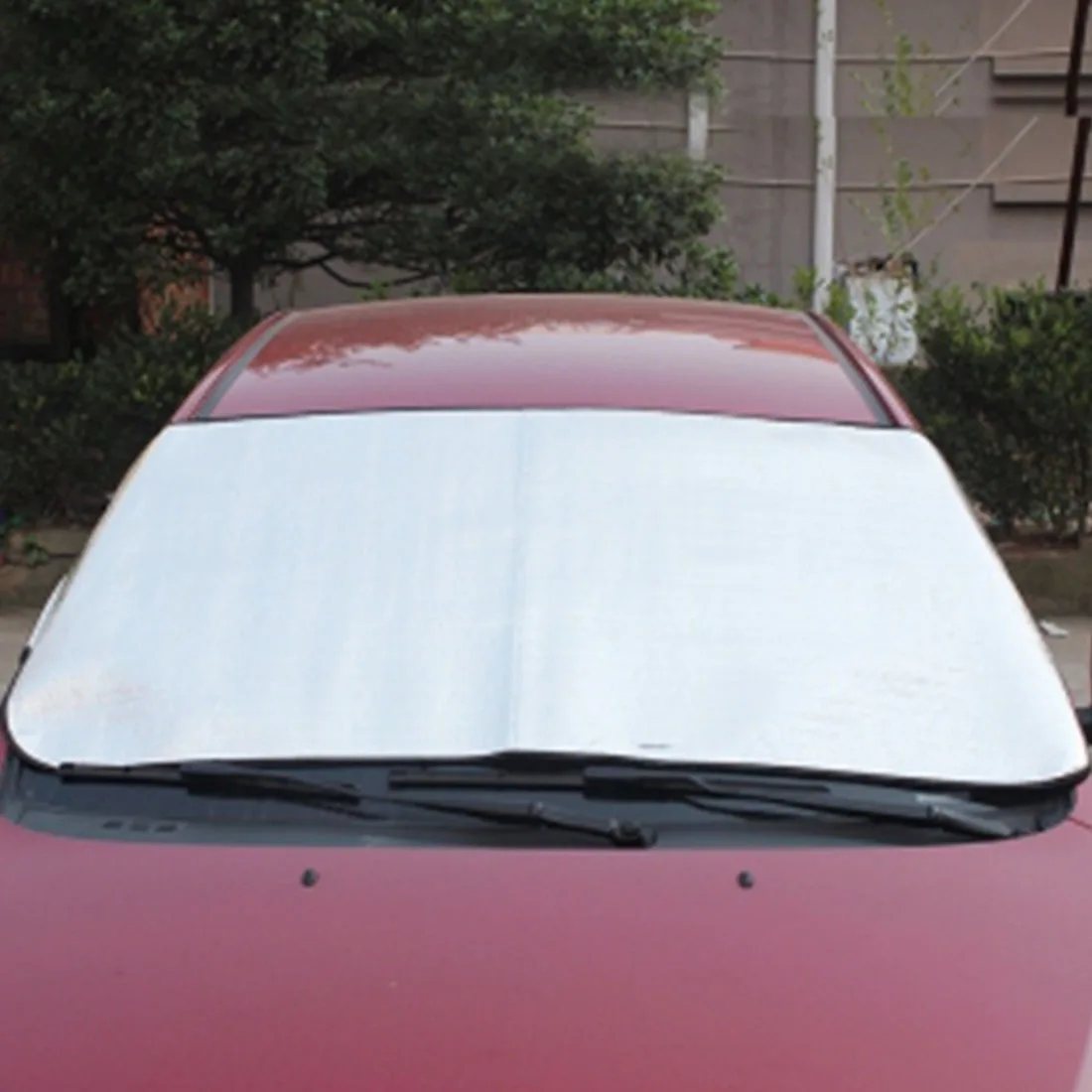

Car Snow Block Snow Cover Frost Front Windshield Sunscreen Insulation Sunshade Sun Visor Car Frost Winter Universal 150*70cm