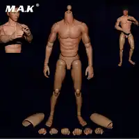 1/6 Scale Male Body Figure Asian Bodies Narrow Shoulder Figures for Head Sculpt Without Neck