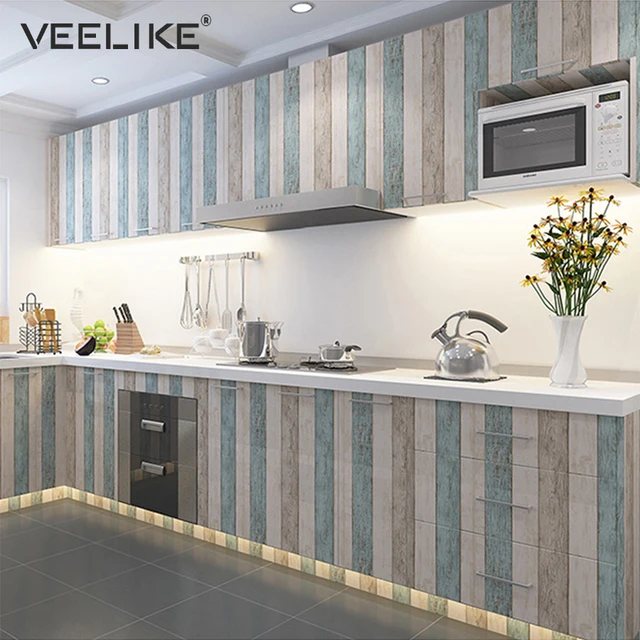 Kitchen Door PVC Contact Paper Furniture Wall Stickers Bedroom