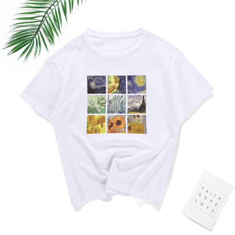 

2019 Fashion Print T-Shirt For Women harajuku t shirt 90-100% cotton New Leisure Travel tshirts with 4 colours puls size XS-2XL
