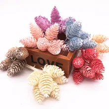 6 шт. Искусственные цветы Пластиковые ананас трава искусственная сосна орехи Шишки для свадьбы рождественские украшения DIY Скрапбукинг