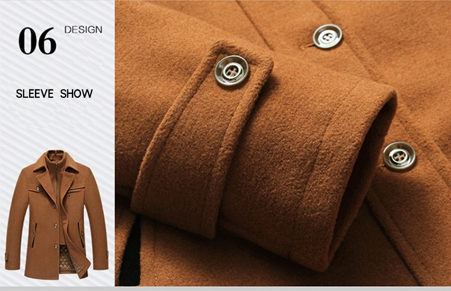 Мужское плотное шерстяное пальто, куртка, можно перемещать воротник, manteau homme, 4 цвета, зимнее пальто для мужчин, cappotto uomo, M-4XL, размеры 18704-5