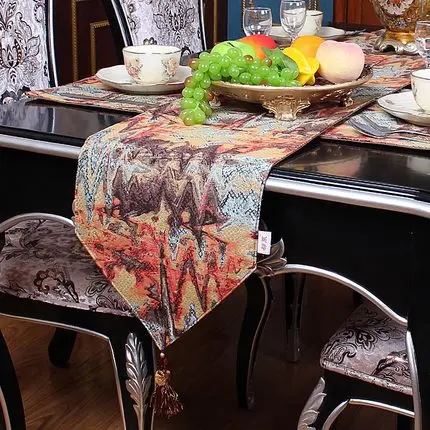 

Contracted abstract Fashion modern Home American Mediterranean country table runner Table flag and Placemat Tea table flag
