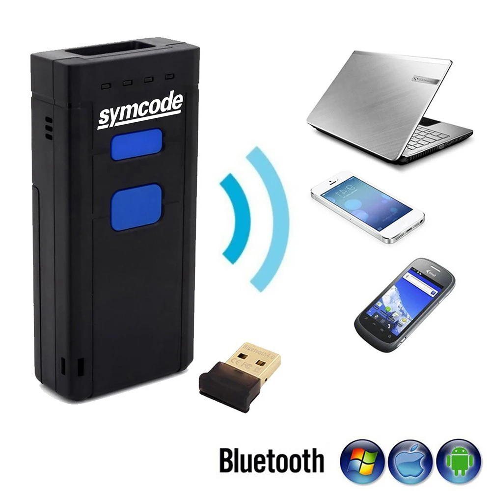 Symcode 1D Bluetooth сканер штрих кода USB CCD беспроводной штрихкодов с беспроводное