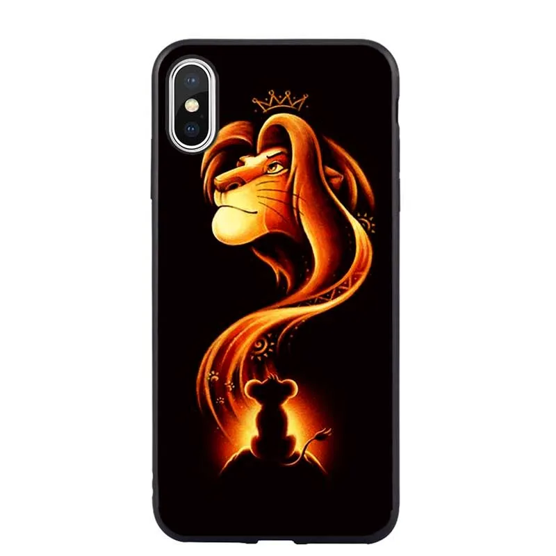 Милый лунный лев Король Луна Львы Simba Fanfrea Мягкий ТПУ чехол для телефона чехол для iPhone XS MAX XR 7 8 6 6s Plus 5 5S SE nala simba timon силиконовый чехол s для iPhone 11 Pro Max