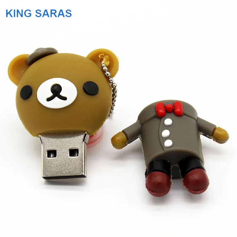 Король сарас мультфильм красивая невеста и жених свадьба медведь usb флэш-накопитель usb 2,0 4 ГБ 8 ГБ 16 ГБ 32 ГБ 64 ГБ фотография подарок