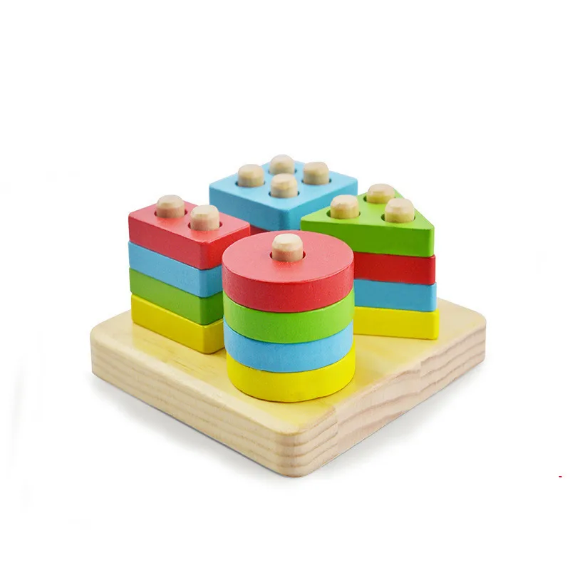 1PC Baby Toy Educational Wooden Geometric Sorting Board Blocks Montessori Kids Baby Educational Toys Building Blocks baby-building-blocks-wooden : image 1PC Baby Toy Educational Wooden Geometric Sorting Board Blocks Montessori Kids Baby Educational Toys Building Blocks baby-building-blocks-wooden