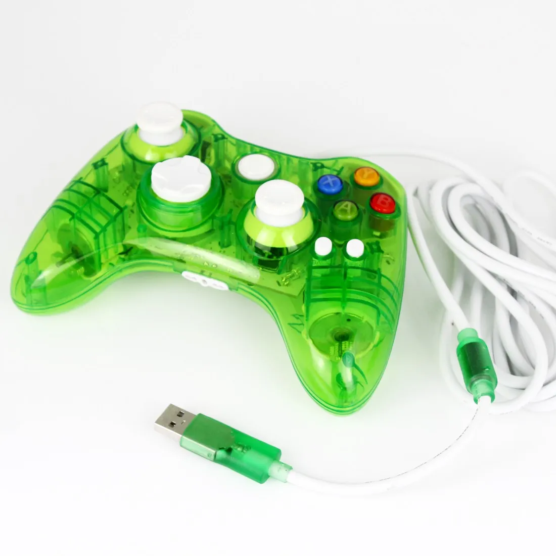 Зеленый Мини прозрачный игровой коврик Usb контроллер джойстика для Xbox 360