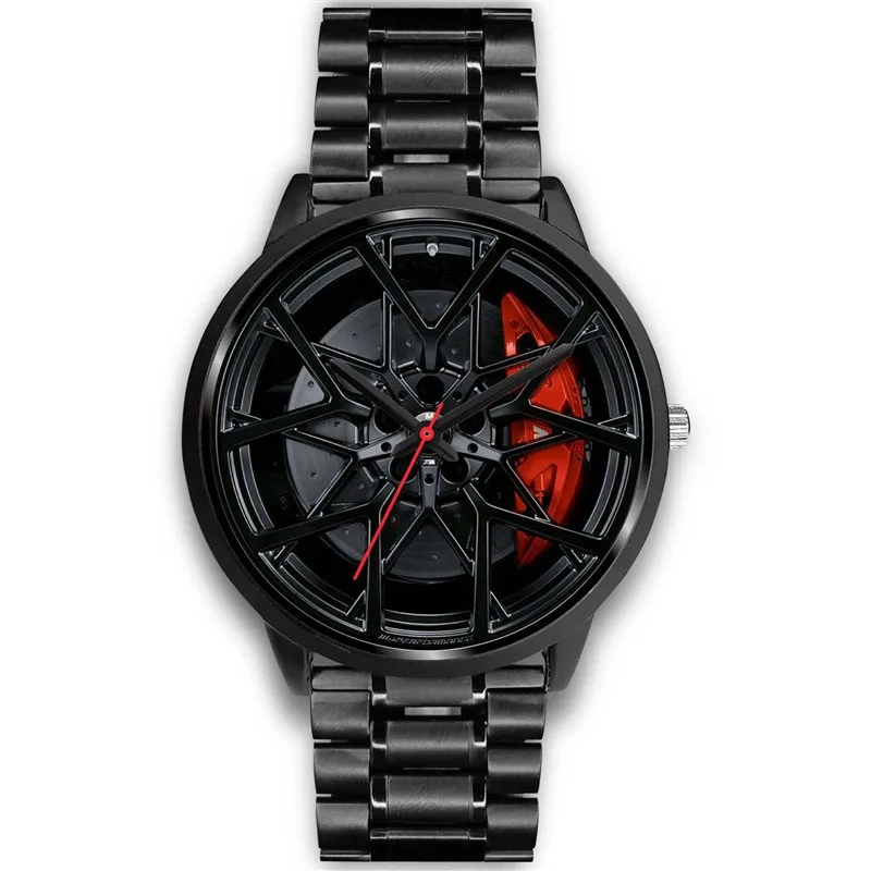 

LIMITED EDITION Man Watches Print With Car Wheel Hub Designs Print On Demand Watches For Man And Women Accept POD Services