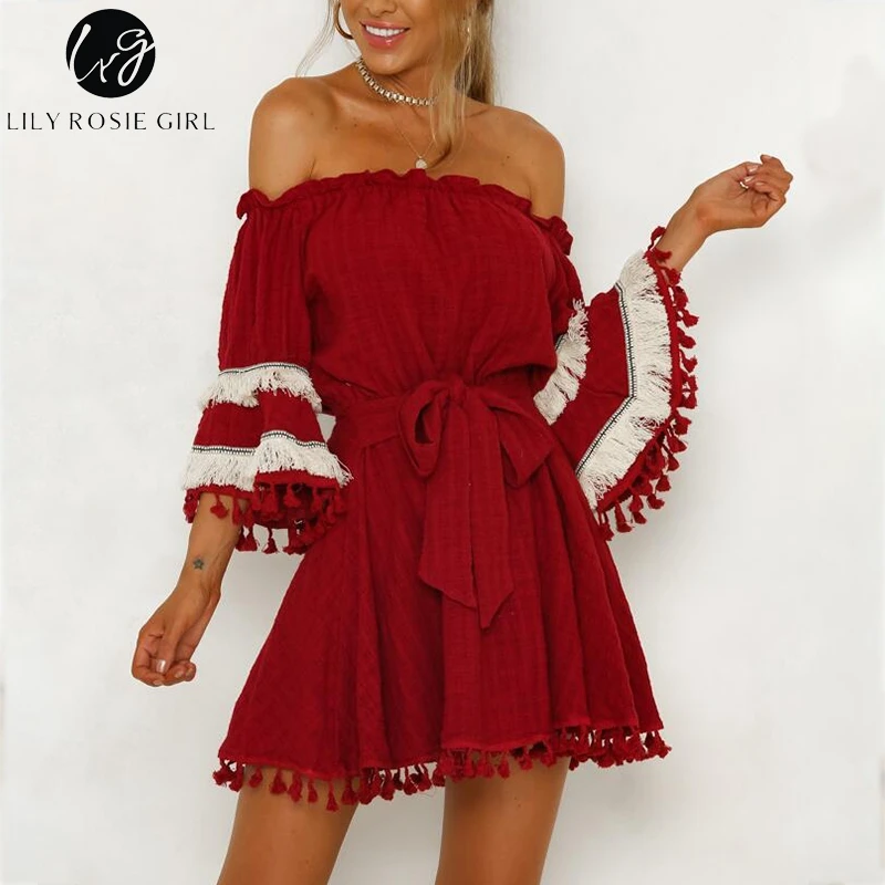 Lily Rosie/однотонное белое платье со шнуровкой и бантом для девочек короткое пляжное
