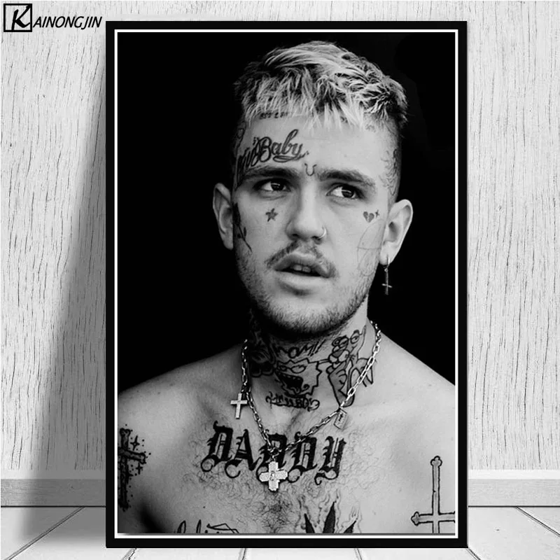 Плакат Lil Peep R.I.P плакаты и принты со звездами музыкальной певицы Картина на холсте