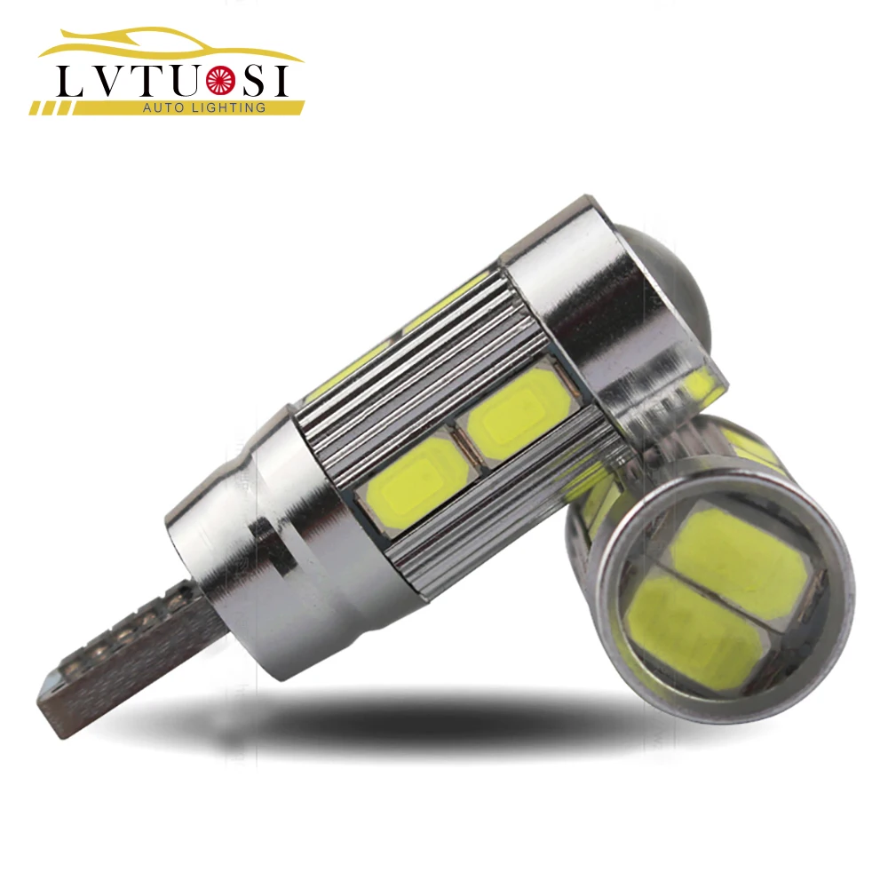 

LVTUSI 10X T10 Car LED T10 W5W 194 10 SMD 5730 Car Lights parking LED light Auto T10 LED Headlight Bulbs Signal White DJ