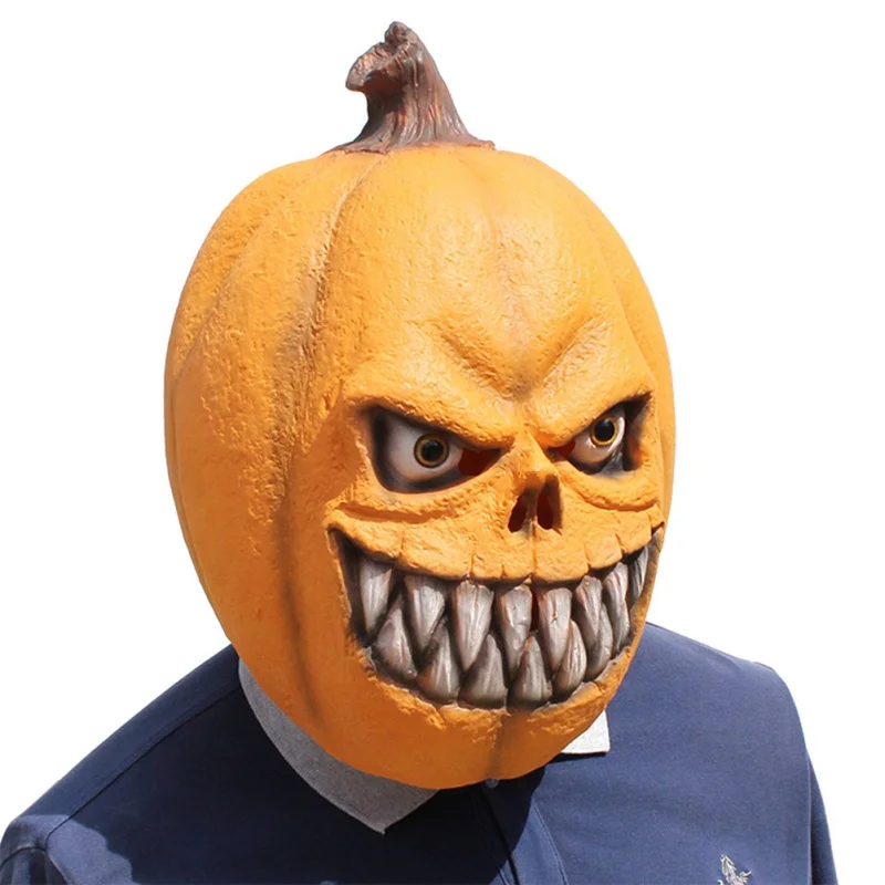 

Latex Halloween Mask Pumpkin Unisex Dress Up Props Halloween Fancy Dress Costume Cosplay Movie Festive Party Supplies
