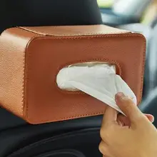 Универсальный автомобильный солнцезащитный козырек тканевая коробка держатель полиуретановая кожа коробка чехол для бумаги Авто Органайзер аксессуары