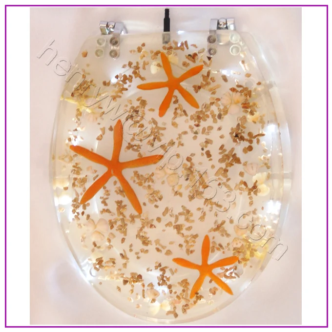 Retail Luxury Led Toilet Seat, Led Light Toilet Cover, New Model Resin