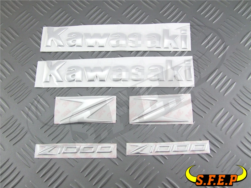 

Motorcycle Stickers 3D Decorated Decals Sticker Case For Kawasaki Z250 Z800 Z1000 Logo Badge