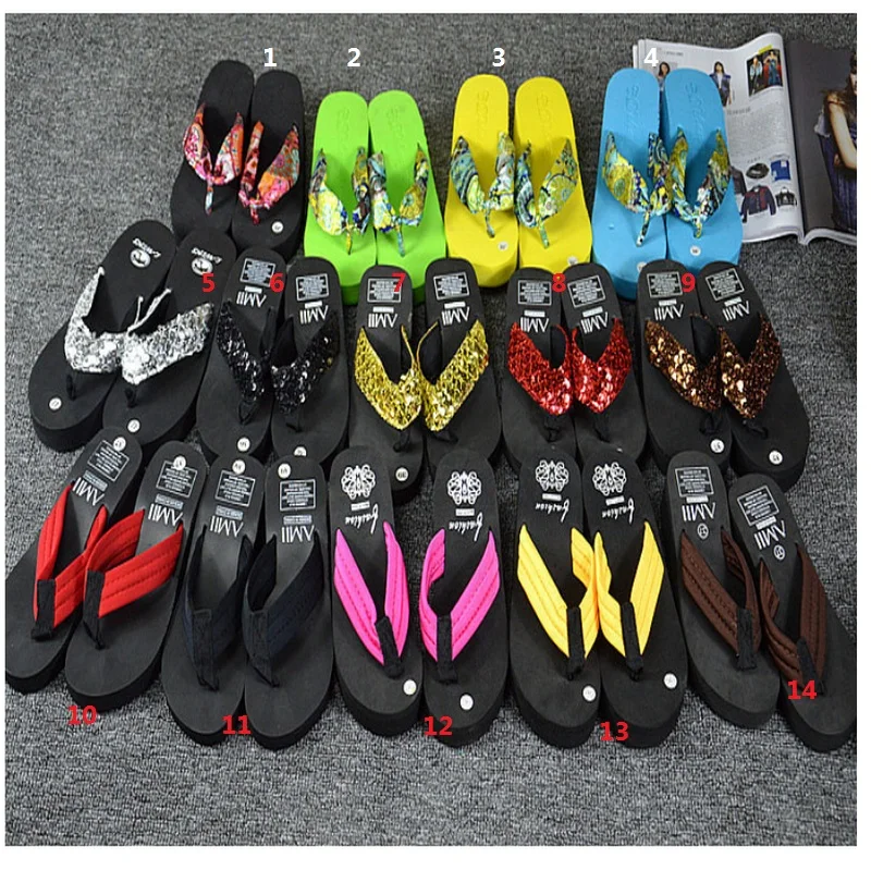 

Y259 Women's Slippers fashion style summer outside pu Women's Slippers 17 colour