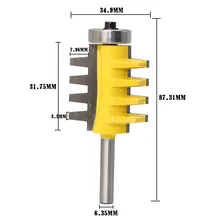 Special Offers free shipping 1PC 6.35mm Shank Rail and Stile Finger Joint Glue Router Bit Cone Tenon Woodwork Cutter Power Tools Special Offers free shipping 1PC 6.35mm Shank Rail and Stile Finger Joint Glue Router Bit Cone Tenon Woodwork Cutter Power Tools
