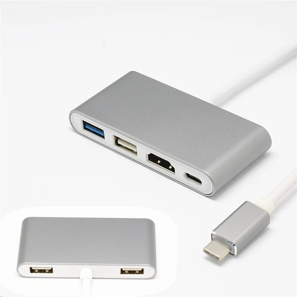 Тип C мужчина к HDMI USB зарядка PD концентратор USB C ноутбук док станции адаптер