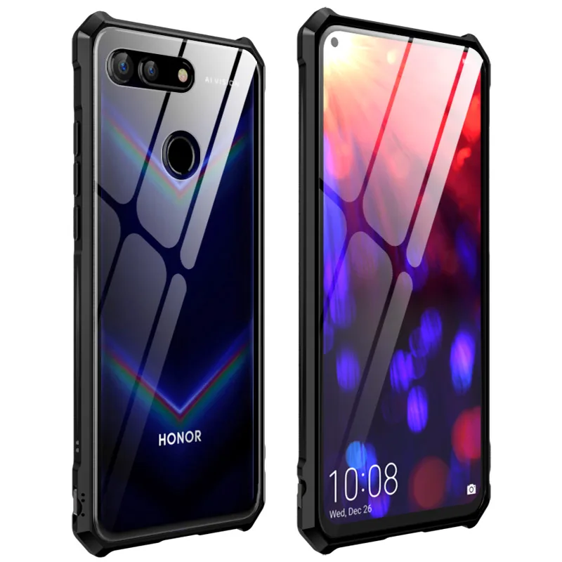 Чехол Honor View 20 роскошный противоударный металлический бампер из сплава для Huawei V20