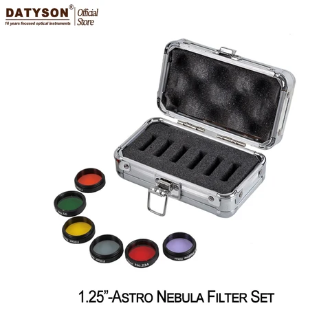 Peças para Telescópios Astro Filtros Conjunto 6 Astronômicos Lente Ocular Planetas Nebulosa Filtro Skyglow 1.25 Cor
