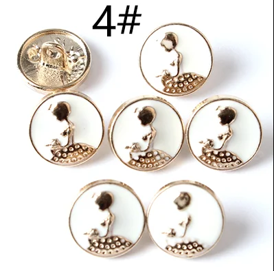 

New Metal Button Label Bag, Cloth, Hat, Shoes, DIY Accessories 10 Sets